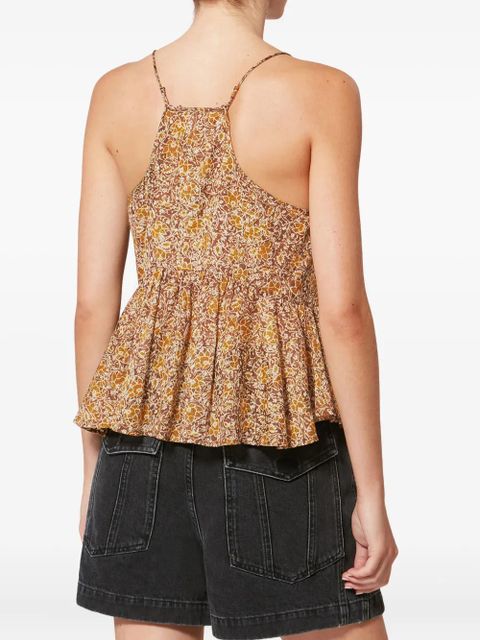 MARANT ÉTOILE LIRHETTA floral-pattern top - Brown