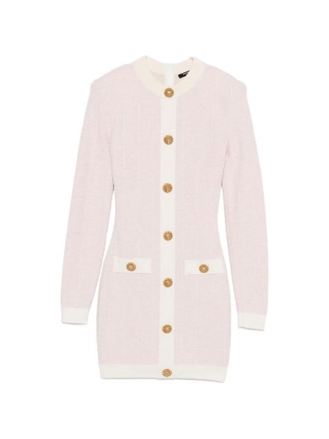 Balmain buttoned mini dress - Pink - zdjęcie produktu nr 1