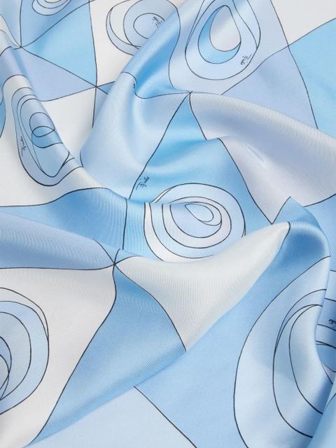 PUCCI Occhi print silk scarf - Blue