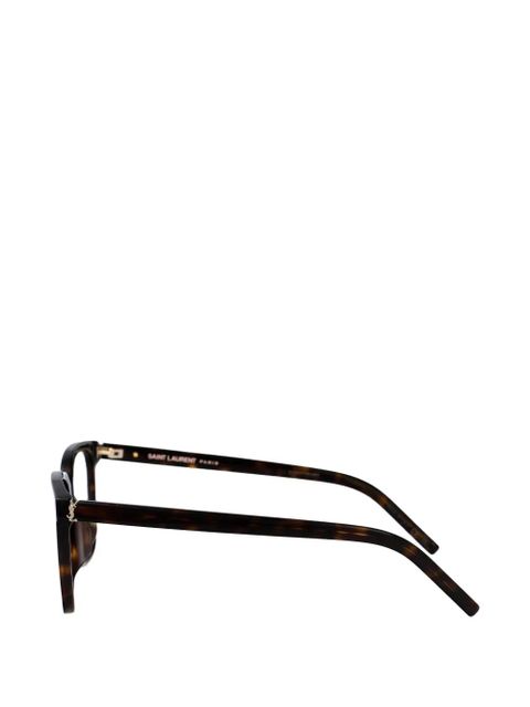 Saint Laurent Eyewear square-frame glasses - Brown