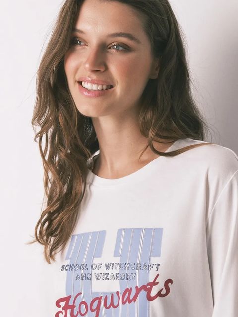 women'secret piżama bawełniana damska kolor biały bawełniana 3132131