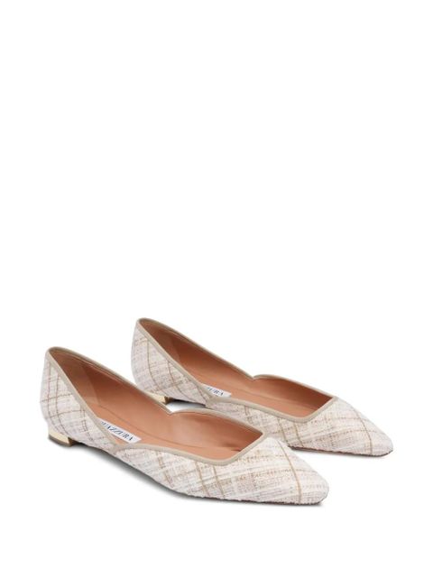 Aquazzura Maia ballet flats - Neutrals