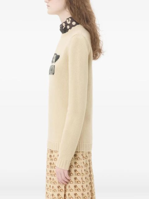 Valentino Garavani heart-embellished sweater - Neutrals