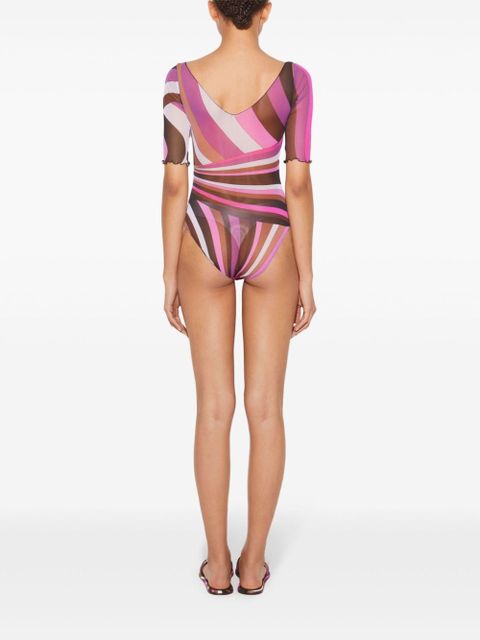 PUCCI Iride-print bodysuit - Pink
