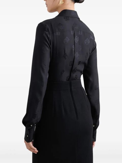 Dolce & Gabbana DNA logo jacquard shirt - Black