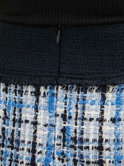 BOSS spódnica z domieszką wełny