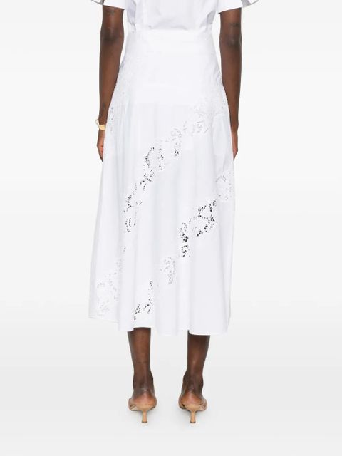TWINSET logo-plaque midi dress - White