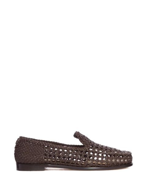 DRAGON DIFFUSION perforated-pattern loafers - Brown - zdjęcie produktu nr 1