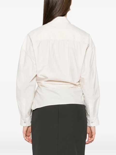 LEMAIRE classic-collar twisted shirt - Neutrals