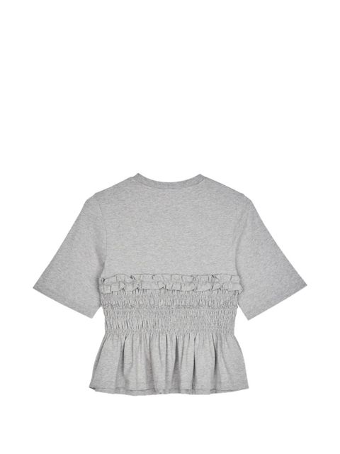 Cecilie Bahnsen gathered-effect T-shirt - Grey - zdjęcie produktu nr 2