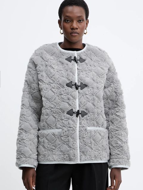 Forte Forte kurtka kolor szary przejściowa oversize 14301.mycoat - zdjęcie produktu nr 2