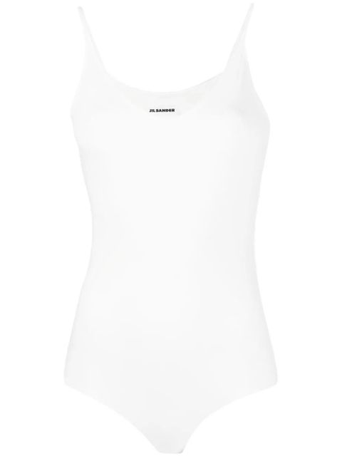 Jil Sander sleeveless stretch bodysuit - White - zdjęcie produktu nr 1