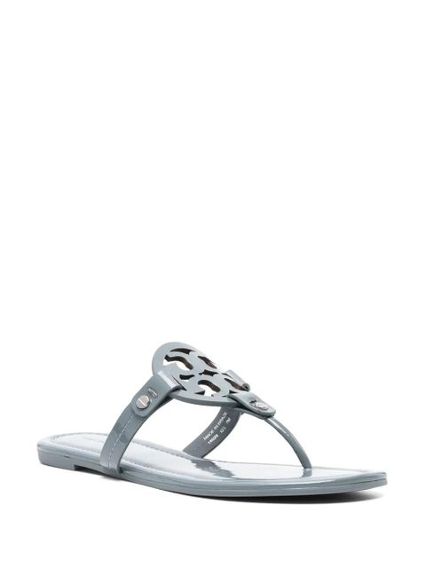 Tory Burch Miller patent-leather flip flops - Blue - zdjęcie produktu nr 2