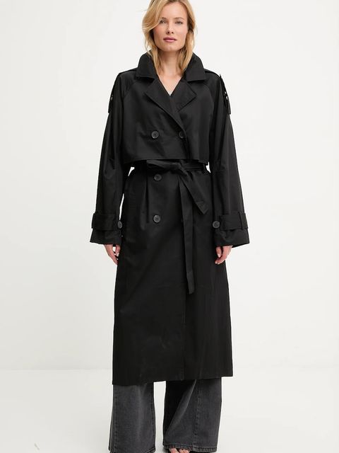 Answear.LAB płaszcz bawełniany kolor czarny