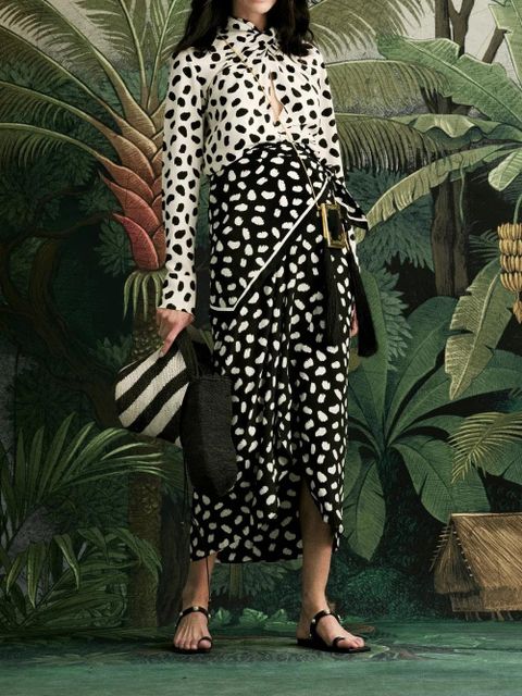 Johanna Ortiz Heavenly Garden printed blouse - Neutrals