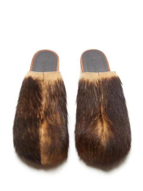Acne Studios 70mm wood clogs - Brown