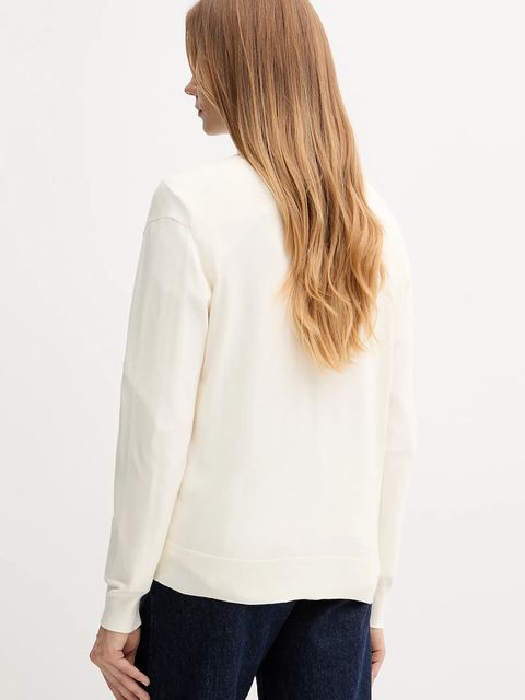 Polo Ralph Lauren sweter bawełniany damski kolor beżowy lekki 211972105 - zdjęcie produktu nr 2