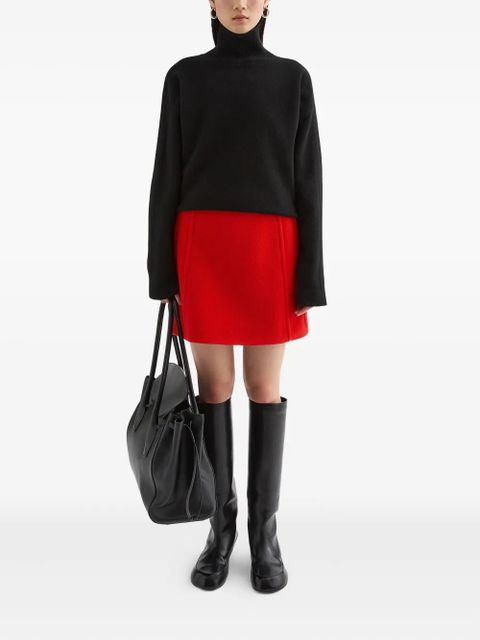 Jil Sander wool mini skirt - Red - zdjęcie produktu nr 2