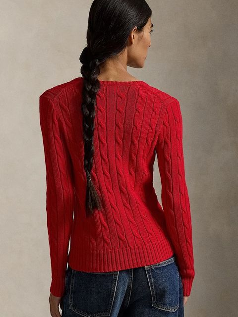 Polo Ralph Lauren sweter damski kolor czerwony lekki 211971870