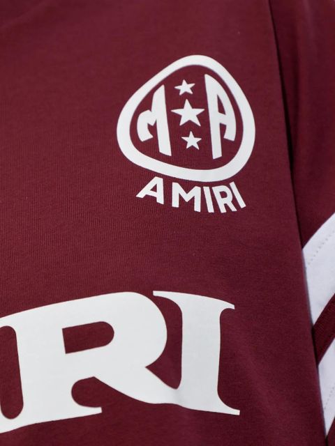 AMIRI logo stripe-detail T-shirt - Red