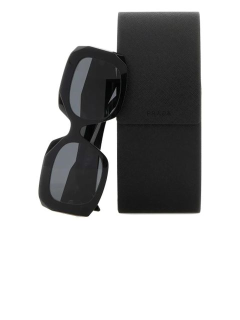 Prada Eyewear geometric-frame sunglasses - Black