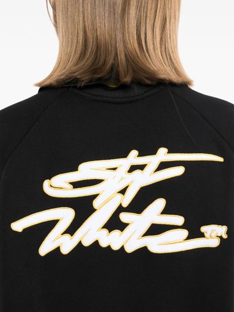Off-White sporty polo sweat dress - Black