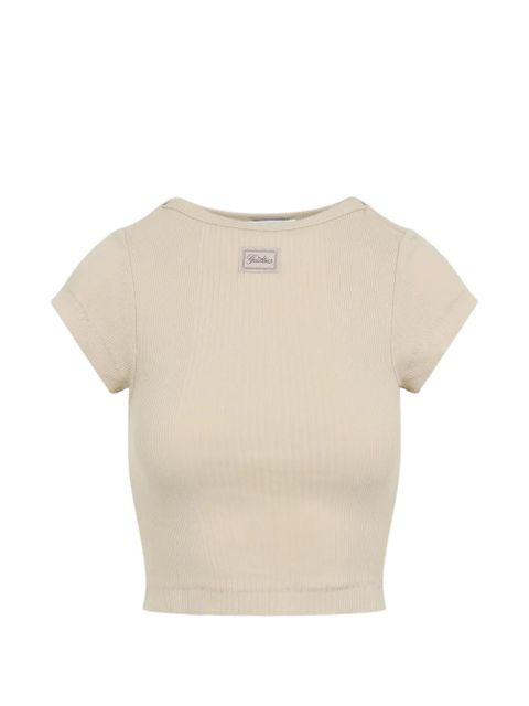 Jean Paul Gaultier ribbed short-sleeved T-shirt - Neutrals - zdjęcie produktu nr 1