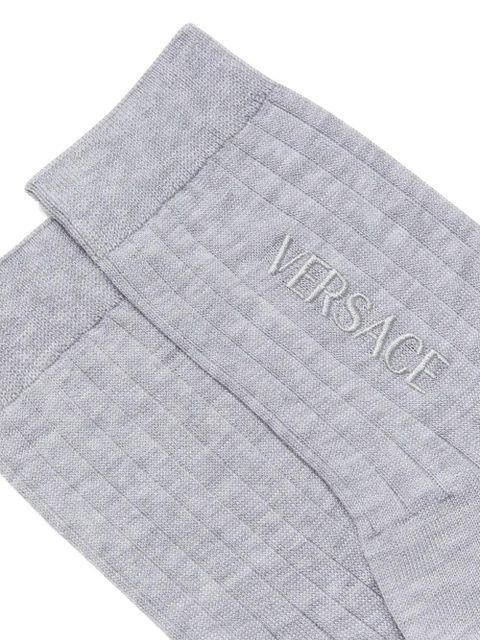 Versace ribbed logo socks - Grey - zdjęcie produktu nr 2