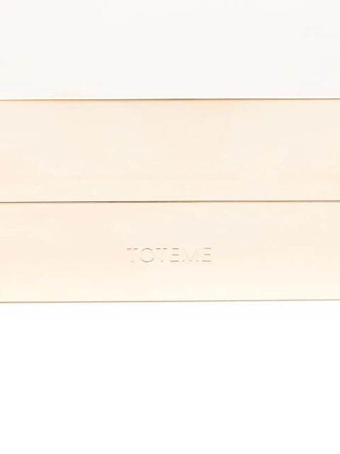 TOTEME rectangular metal clutch - Gold