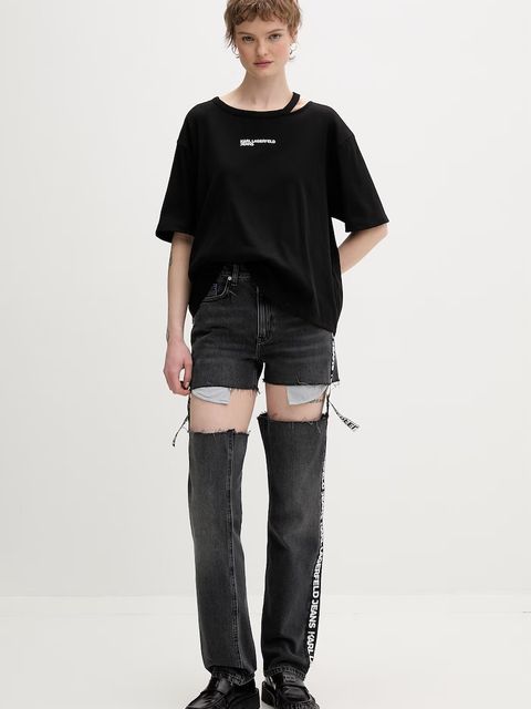 Karl Lagerfeld Jeans t-shirt damski - zdjęcie produktu nr 1