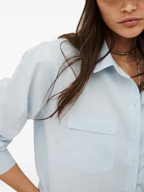 Ba&Sh Porzia front-pocket buttoned shirt - Blue