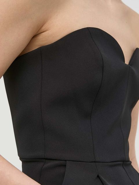 Pinko sukienka kolor różowy mini rozkloszowana