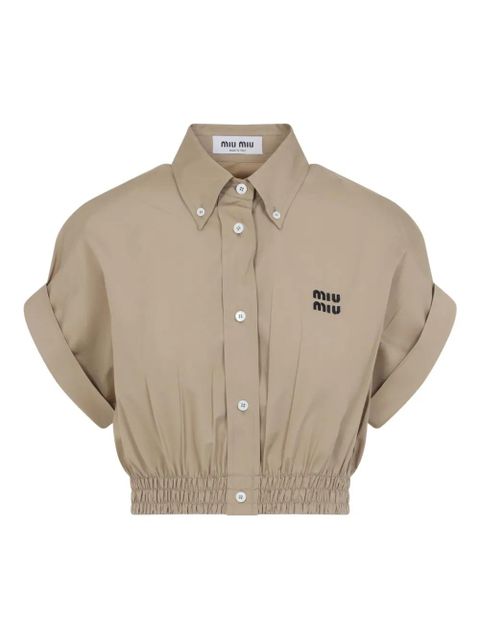 Miu Miu cotton shirt - Neutrals - zdjęcie produktu nr 1