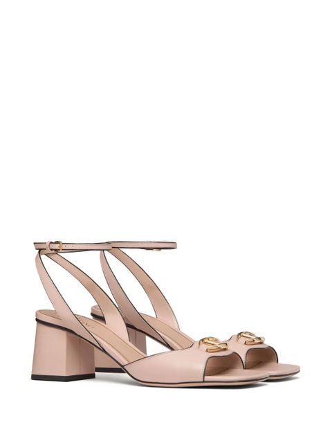 Valentino Garavani VLogo 60mm leather sandals - Pink