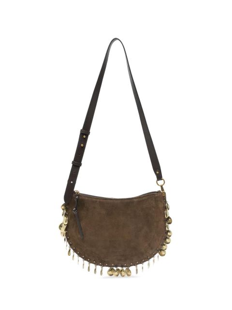 ISABEL MARANT Oskan coin-embellished suede cross body bag - Brown - zdjęcie produktu nr 1