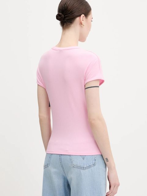 Tommy Hilfiger t-shirt damski kolor różowy WW0WW45731