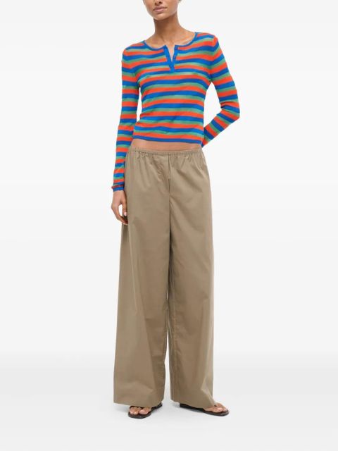 STAUD Bonfire elasticated-waistband trousers - Brown - zdjęcie produktu nr 2