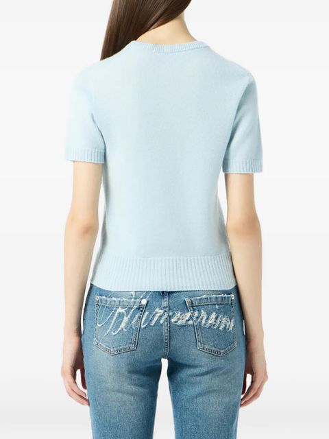 Blumarine short-sleeve sweater - Blue