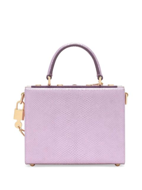 Dolce & Gabbana Dolce Box leather tote bag - Pink - zdjęcie produktu nr 2