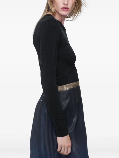 Maison Margiela seam-detail T-shirt - Black