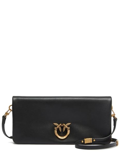 PINKO bird hardware leather shoulder bag - Black - zdjęcie produktu nr 1