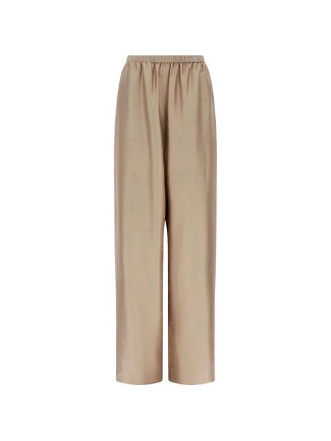 Ferragamo silk trousers - Neutrals - zdjęcie produktu nr 1