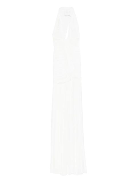 Christopher Esber V-neck pleated maxi dress - White - zdjęcie produktu nr 1