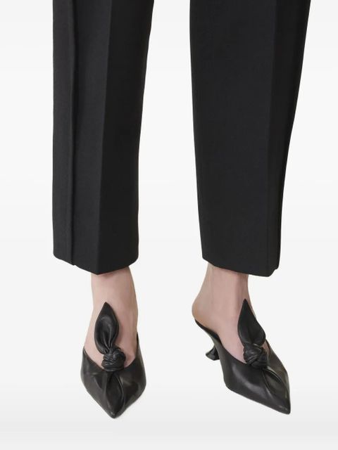 Lanvin knotted pointed-toe mules - Black - zdjęcie produktu nr 2