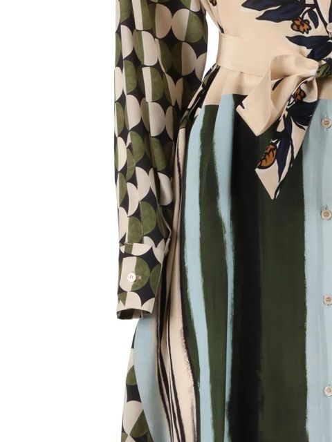 Weekend Max Mara Passo floral-print asymmetric dress - Neutrals