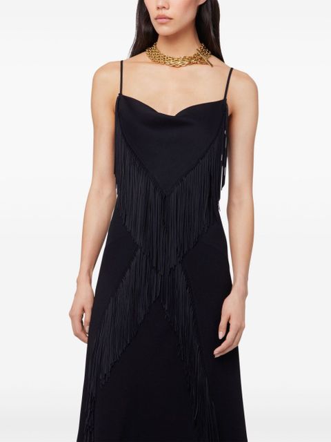 Rabanne crepe maxi dress - Black