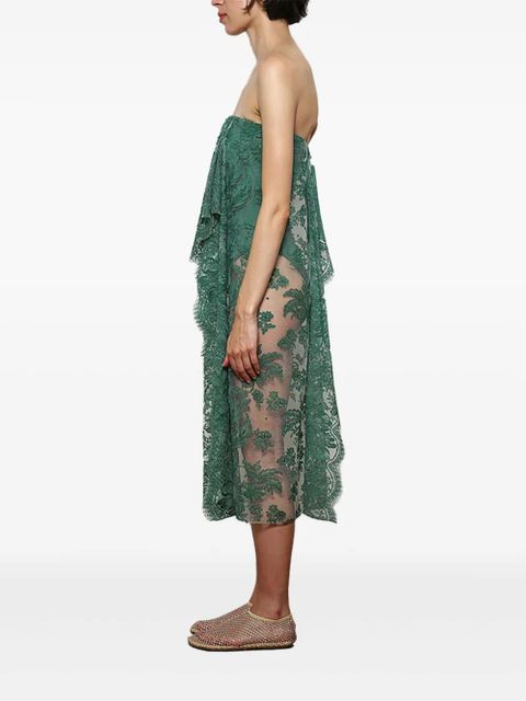 Christopher Esber floating lace dress - Green