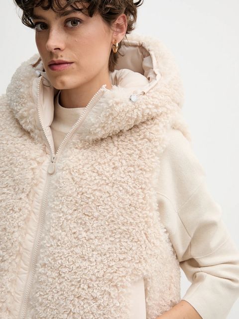 Save The Duck bezrękawnik AYLA kolor beżowy zimowy D82501W.CURL21