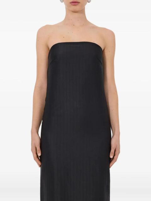 LouLou de Saison Giulia striped bustier midi dress - Black - zdjęcie produktu nr 2