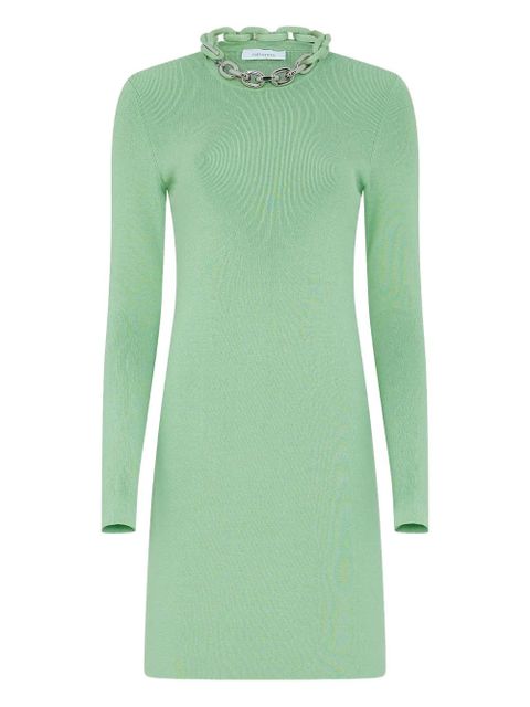Rabanne long-sleeve chain-detail dress - Green - zdjęcie produktu nr 1
